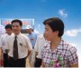 时任孝感市市长梁惠玲女士与泰维科技董事长汪洋先生共同为工业园掀土奠基